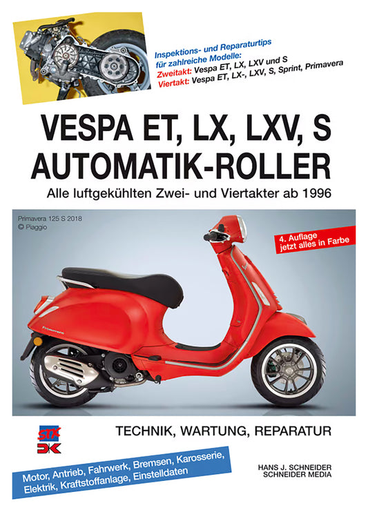 Manual Reparatii Vespa ET, LX, LXV, S Automatik-Roller - Ghid Complet