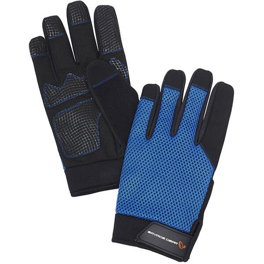 Mănuși Aqua Mesh Savage Gear - Protecție Solară, Aderență Uscat/Umed