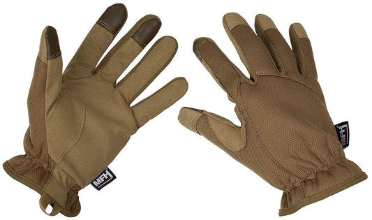 Mănuși Cu Degete Lightweight Coyote Tan MFHProfessional - Touchscreen, Respirabile