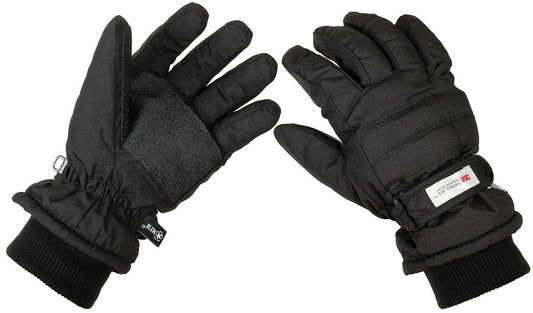 Mănuși cu Degete Negre MFH - 3M Thinsulate, Impermeabile