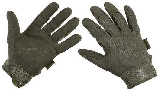 Mănuși cu degete Original Oliv Mechanix - CoolPlus®, Palma Piele Sintetică