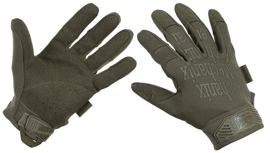 Mănuși cu degete Original Oliv Mechanix - CoolPlus®, Palma Piele Sintetică