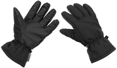 Mănuși cu degete Softshell 3M Thinsulate Negre MFH - Antivânt, Hidrorepelente