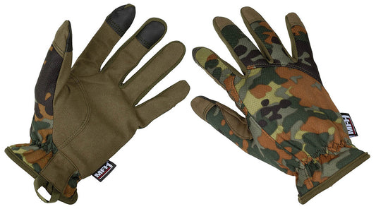 Mănuși cu Degete Ușoare Flecktarn MFHProfessional - Touchscreen, Respirabile