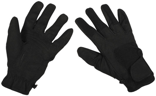 Mănuși cu degete Worker light Negre MFH Professional - Palme Amara, Prindere Velcro
