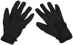 Mănuși cu degete Worker light Negre MFHProfessional - Palme Amara, Prindere Velcro