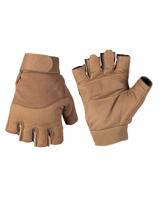Mănuși Fără Degete Mil-Tec Army – Nailon-Elastan, Arici, Coyote