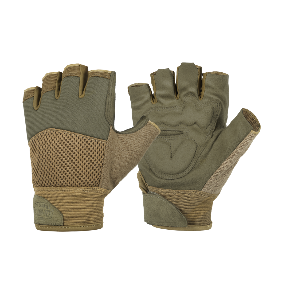 Mănuși Half Finger Helikon-Tex Mk2 Olive Green/Coyote