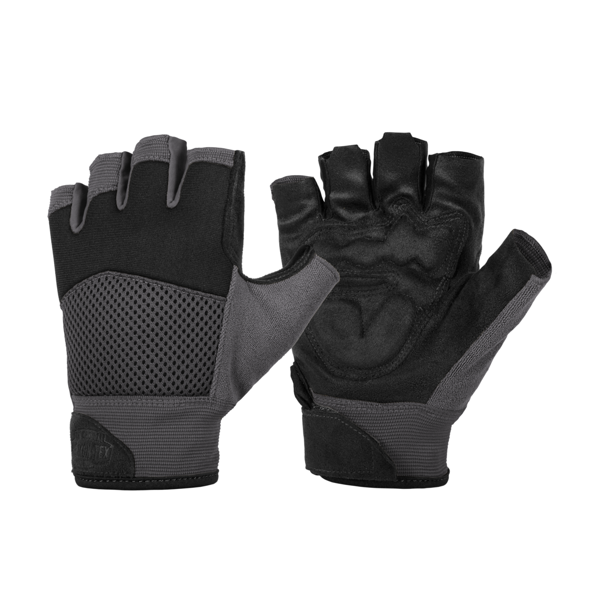Mănuși Half Finger Mk2 Helikon-Tex Fără Degete Negru/Shadow Grey