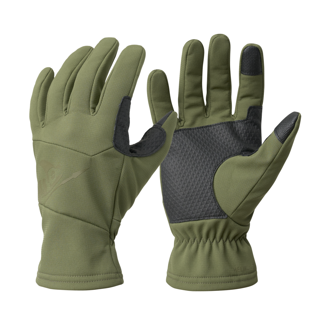 Mănuși Helikon-Tex Lizard Grip Softshell tactile Verzi
