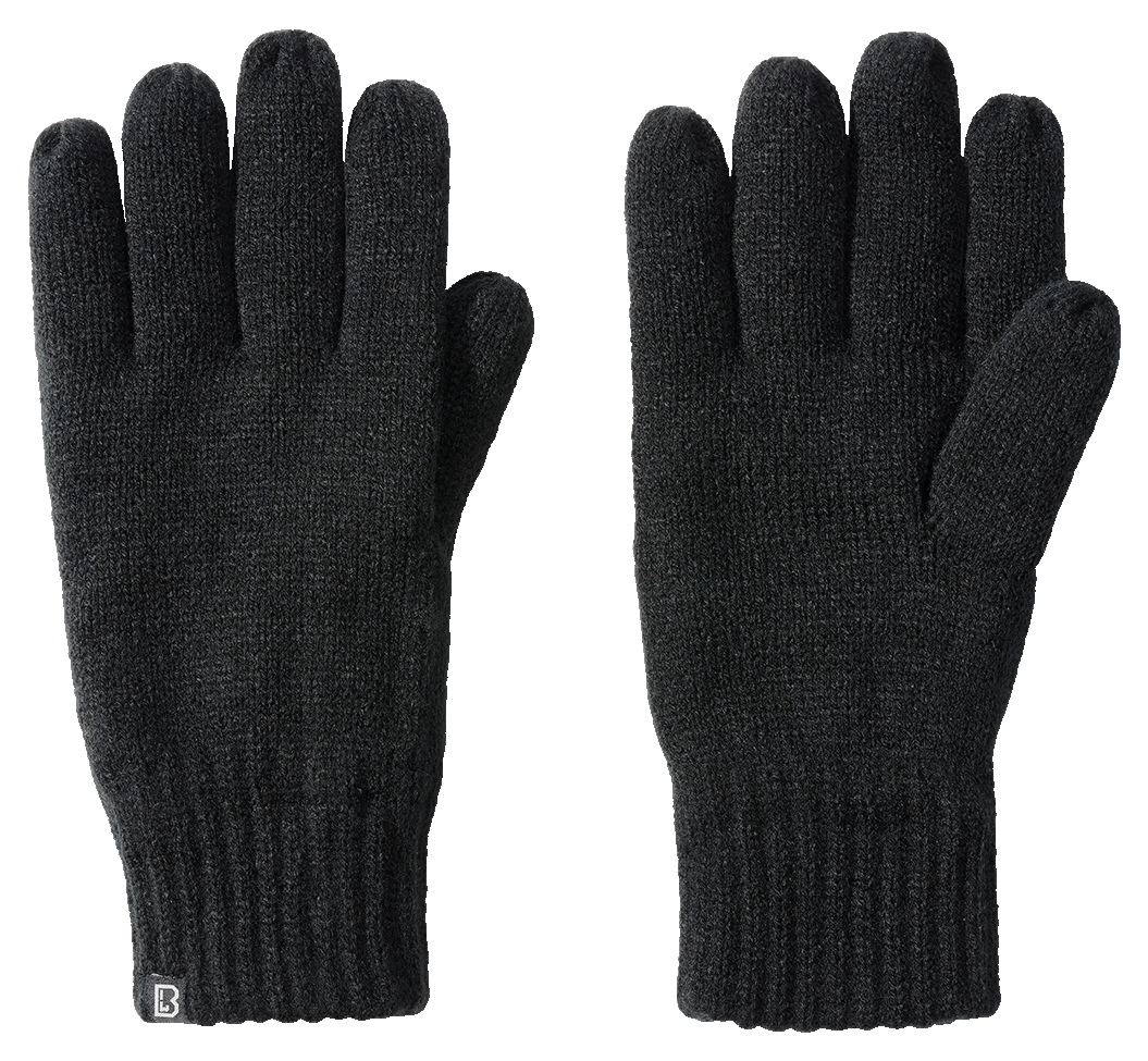 Manusi Knitted Negru Brandit - Confort si Agilitate