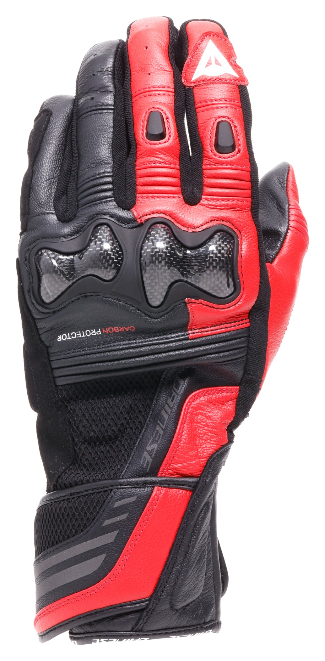 Mănuși Moto Dainese Reacto Carbon Lang - Protecție Carbon, Piele