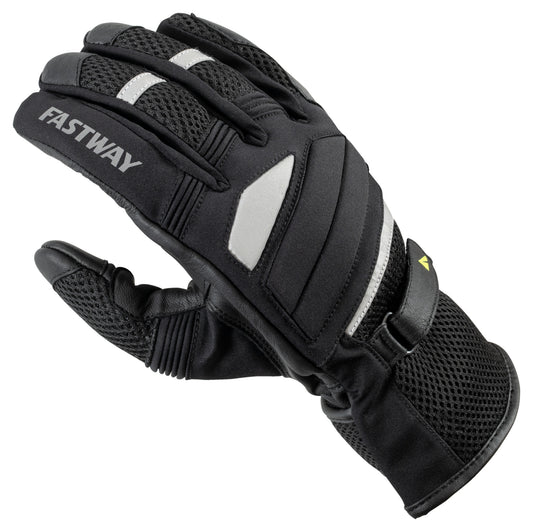 Mănuși Moto H-2204 Fastway - Vară, Ventilație, Piele