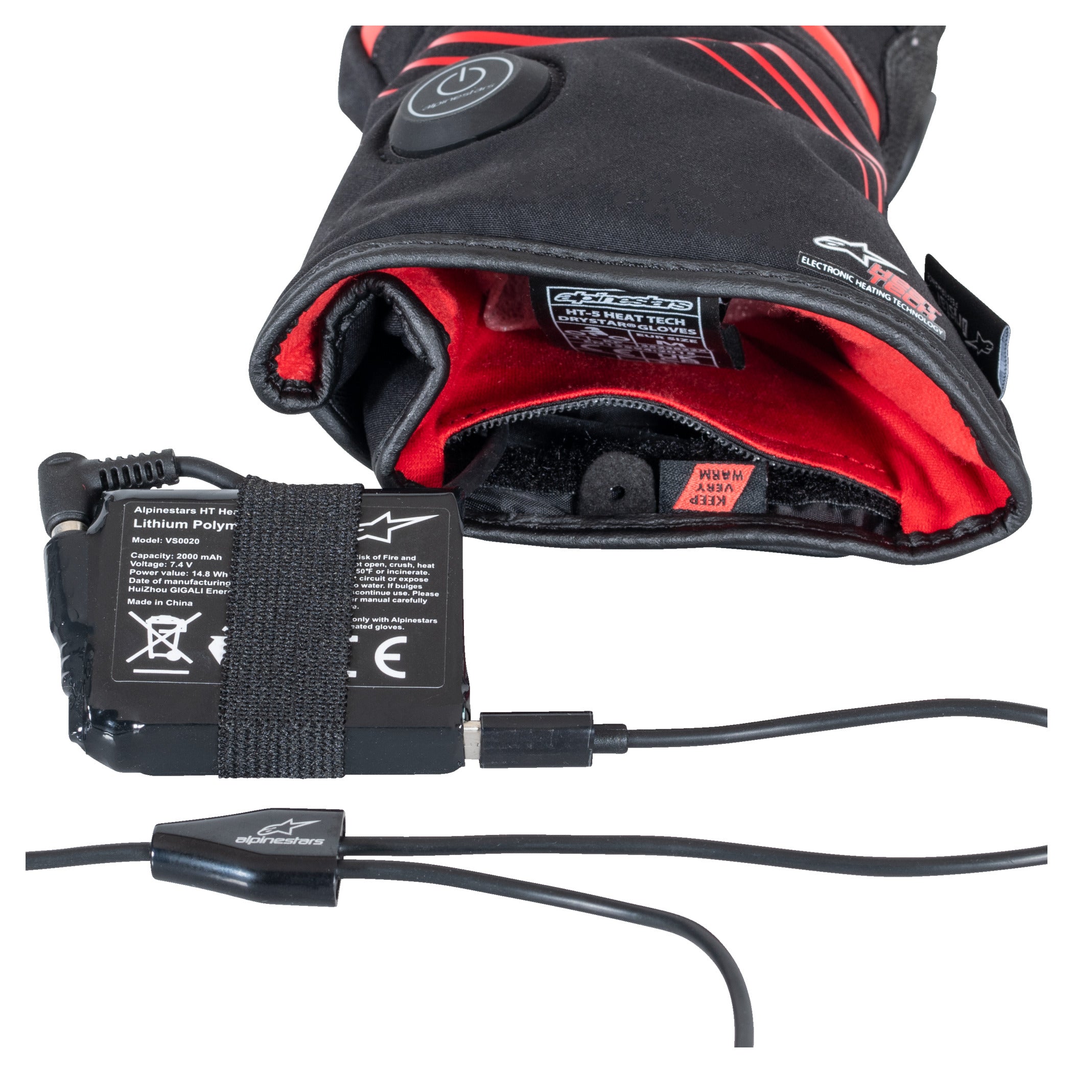 Mănuși Moto Încălzite HT-5 Heat Tech Alpinestars - Drystar, Primaloft