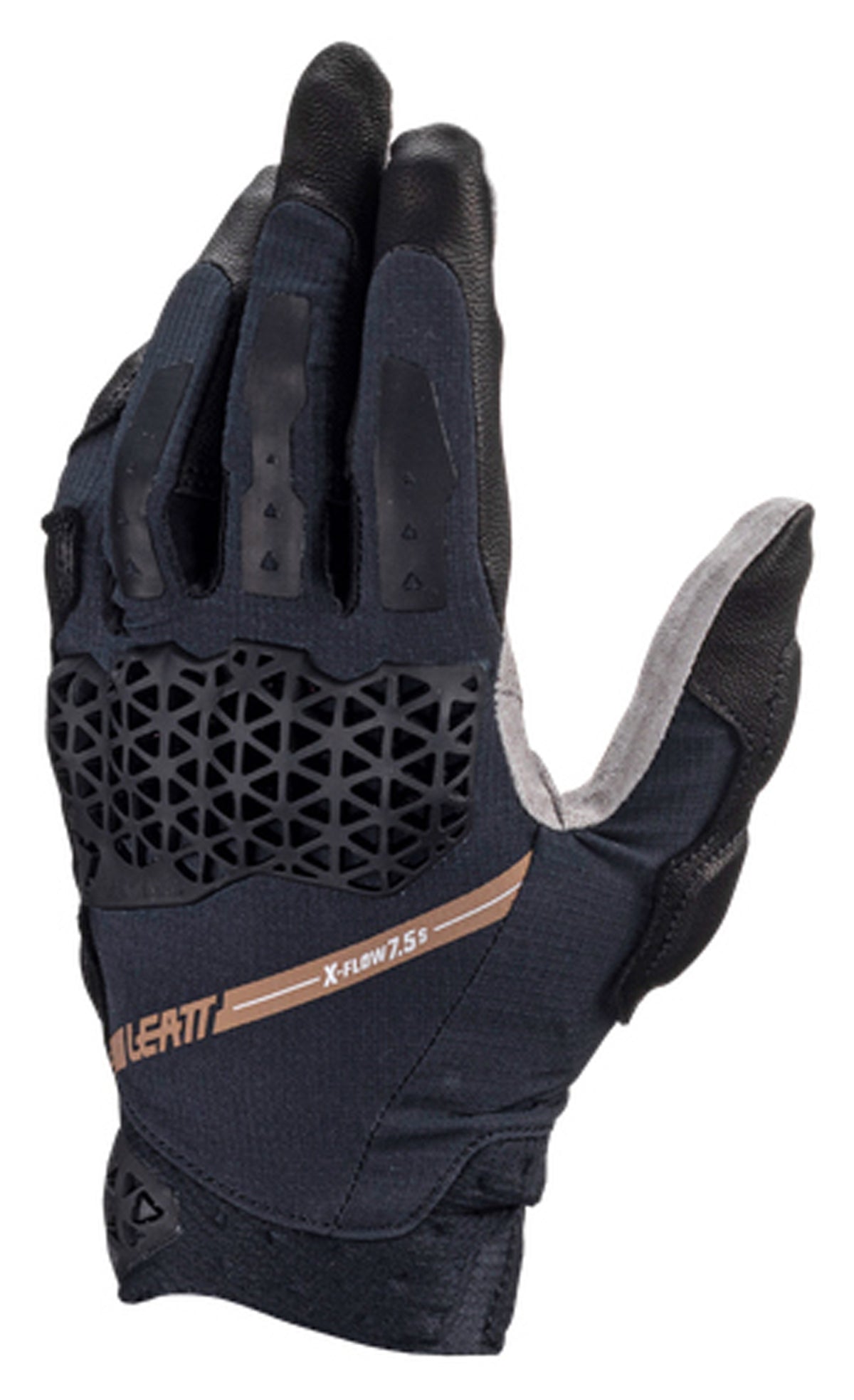 Mănuși Moto Leatt ADV X-Flow 7.5 Short Stealth - Protecție ReaFlex