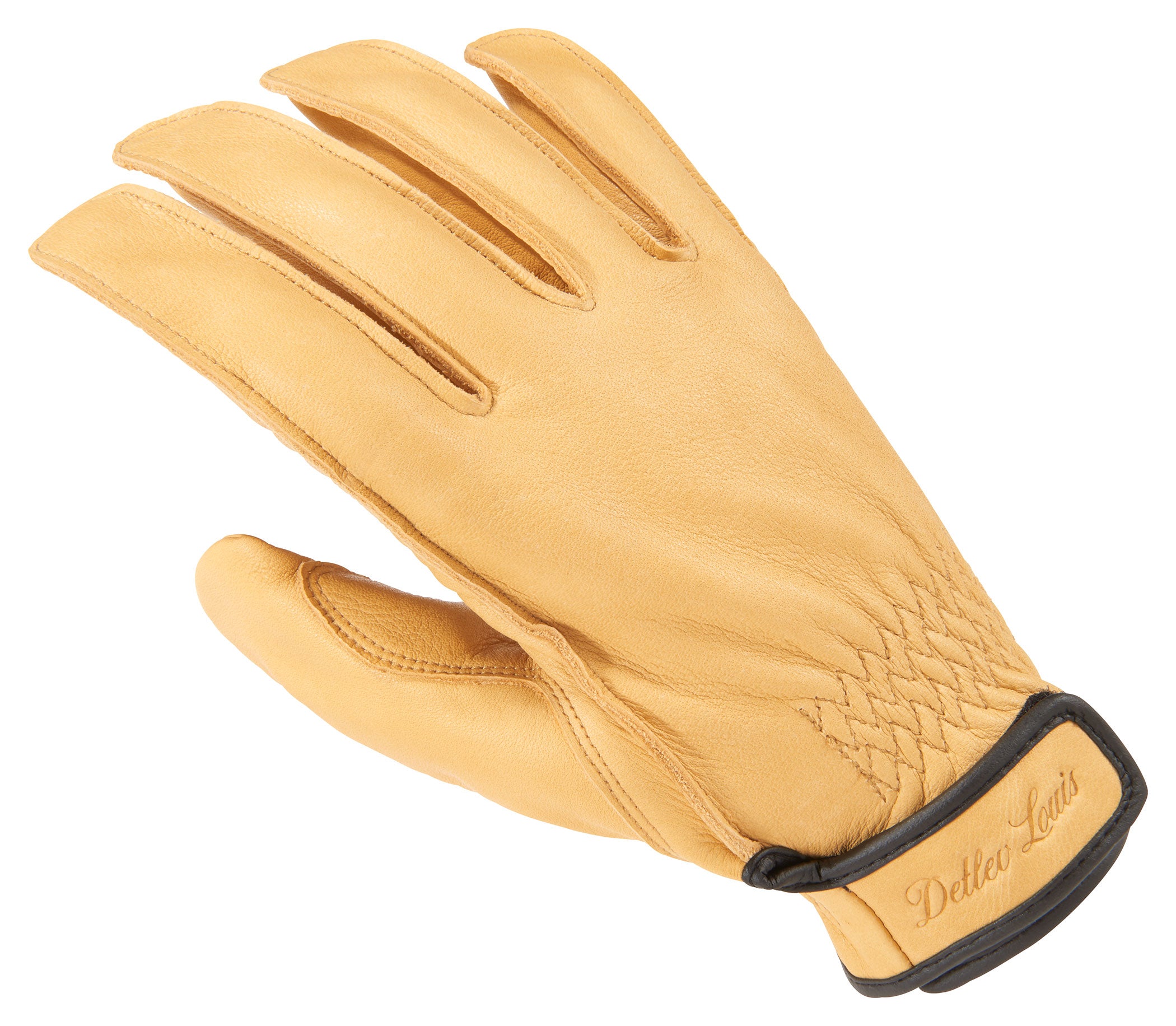 Mănuși Moto Piele DL-GM-1 Louis - Stil Chopper, Confort Stretch
