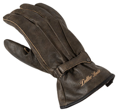 Mănuși Moto Piele Louis DL-GM-12 Maro - Stil Clasic Vintage