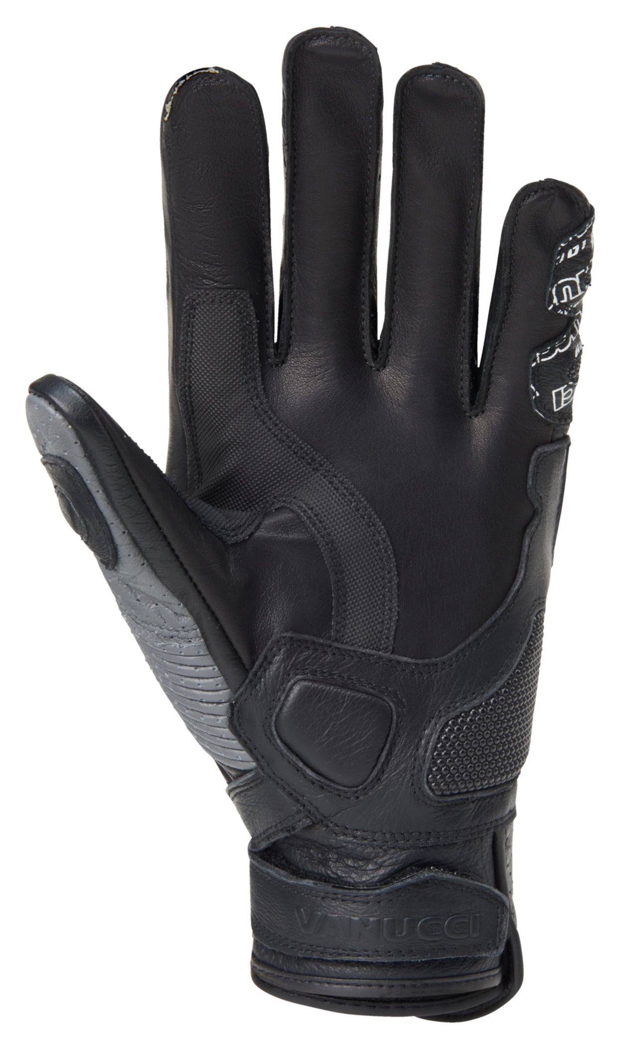 Mănuși Moto Vanucci Short Racing IV - Piele Cangur, Carbon