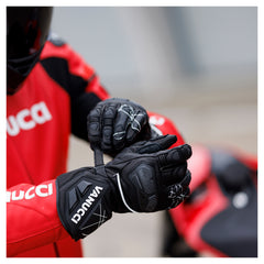 Mănuși Moto Vanucci VSG-1 - Piele Cangur, Protecții Carbon