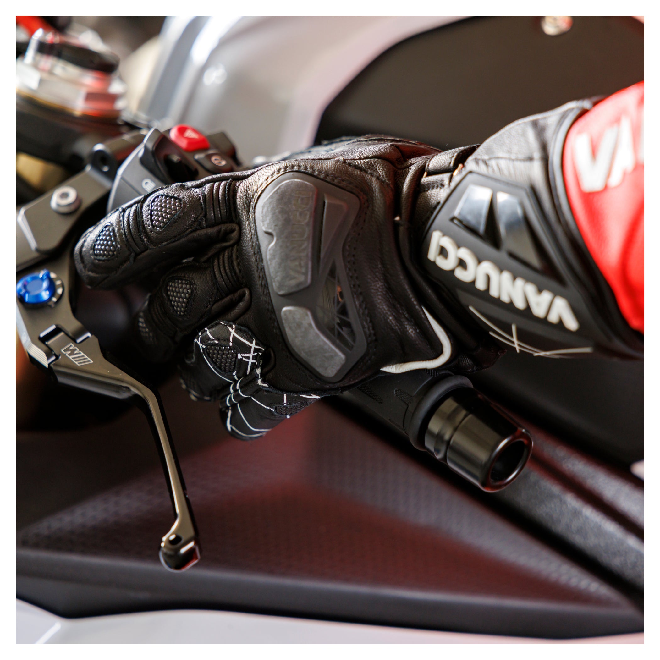 Mănuși Moto Vanucci VSG-1 - Piele Cangur, Protecții Carbon