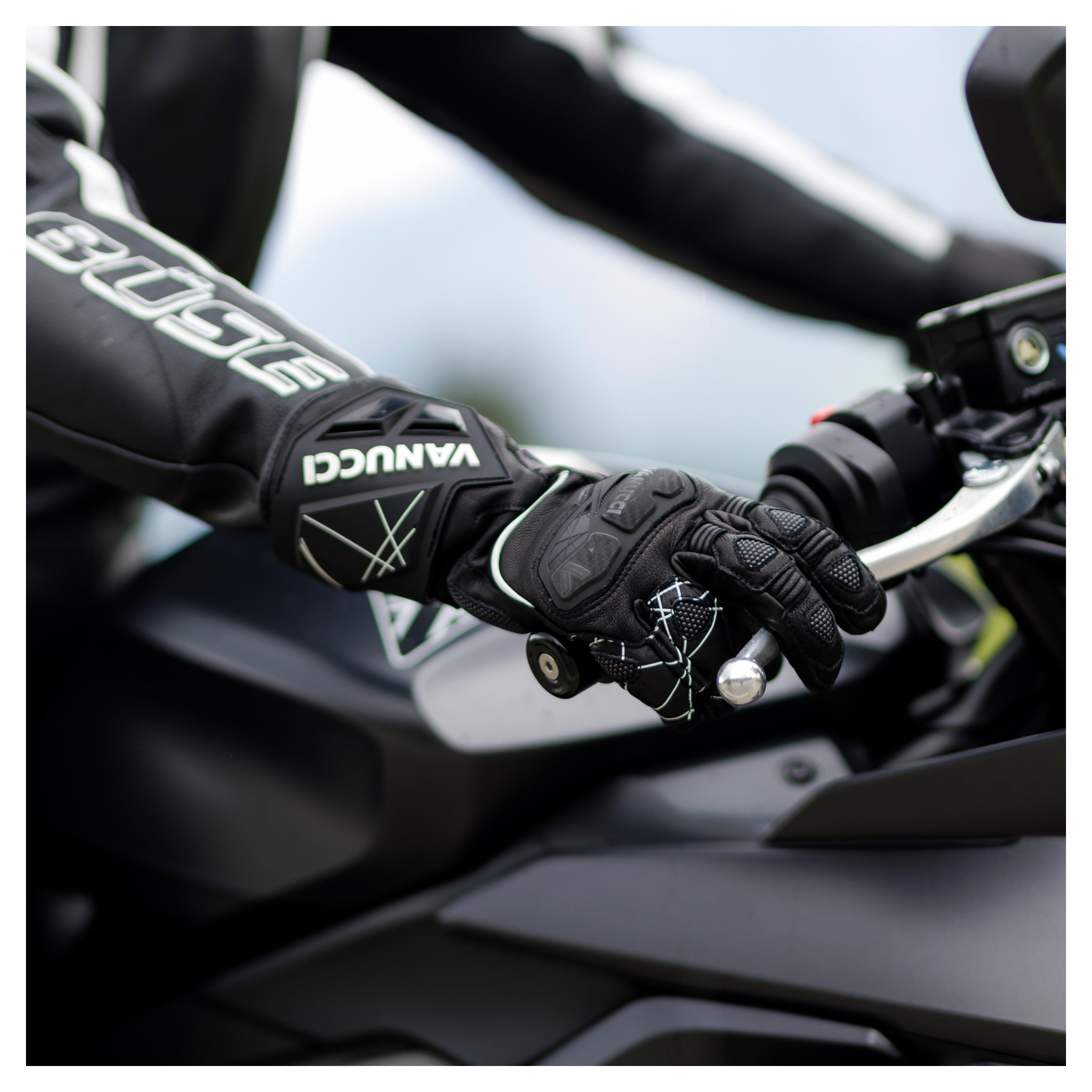 Mănuși Moto Vanucci VSG-1 - Piele Cangur, Protecții Carbon