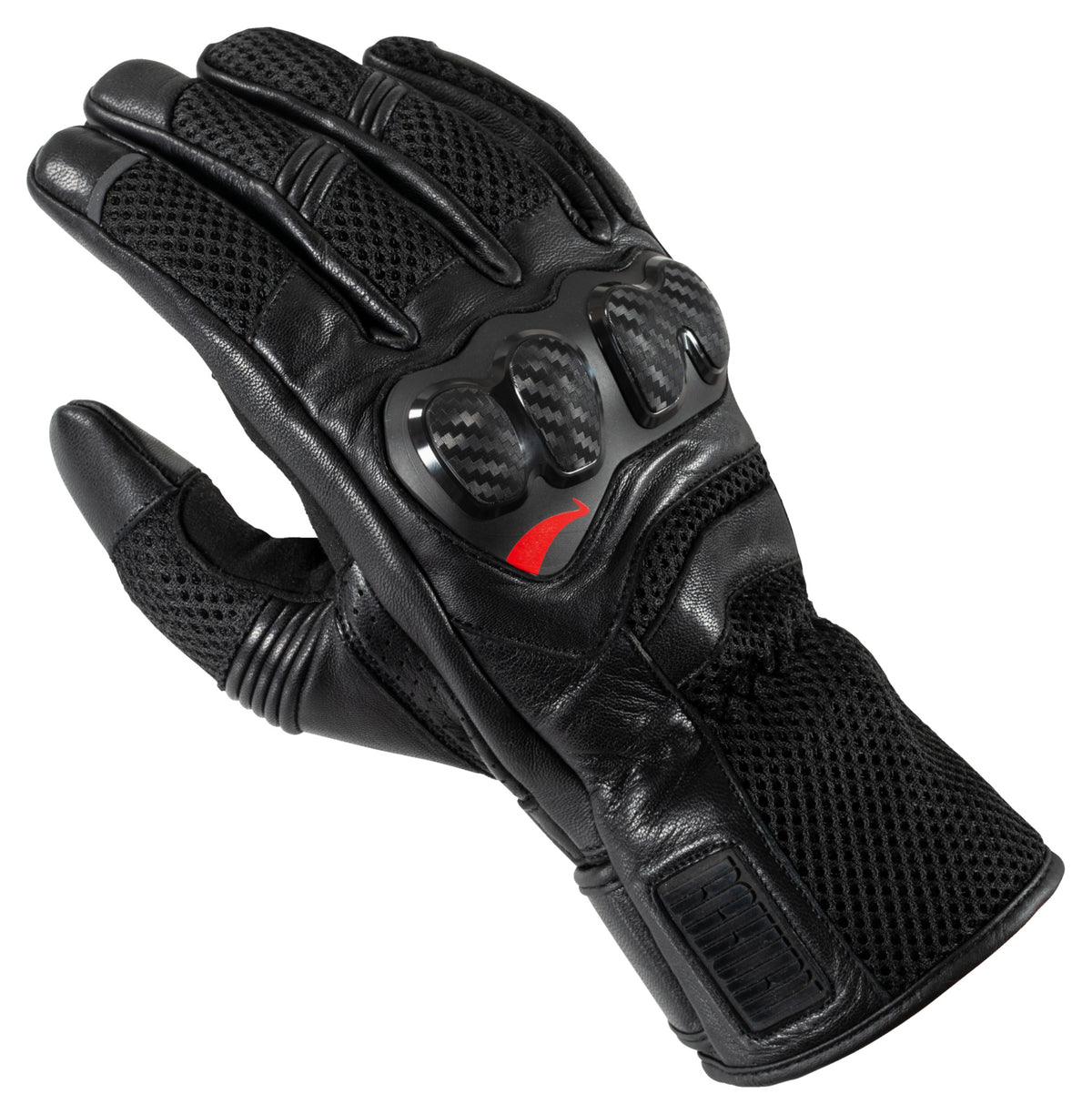 Mănuși Moto Vară C-13.04 Rekurv - Ventilație Carbon Piele