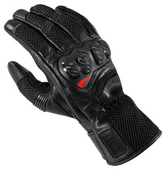 Mănuși Moto Vară C-13.04 Rekurv - Ventilație Carbon Piele