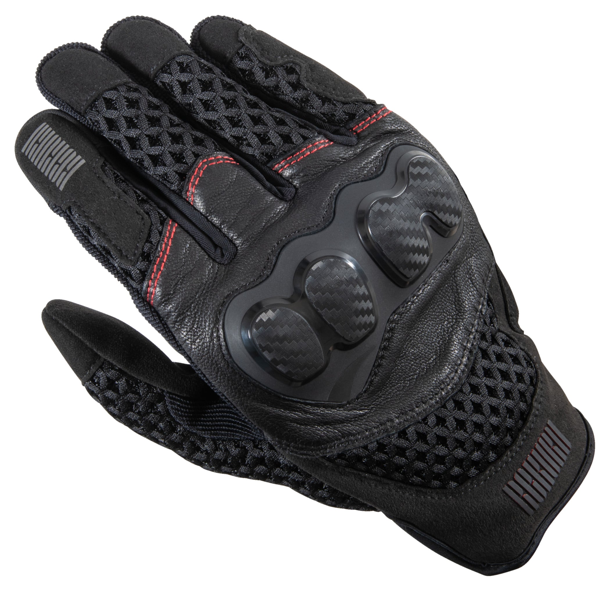 Mănuși Moto Vară C-13.12 Rekurv - Protecție Carbon, Ventilație