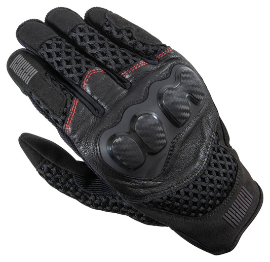 Mănuși Moto Vară C-13.12 Rekurv - Protecție Carbon, Ventilație