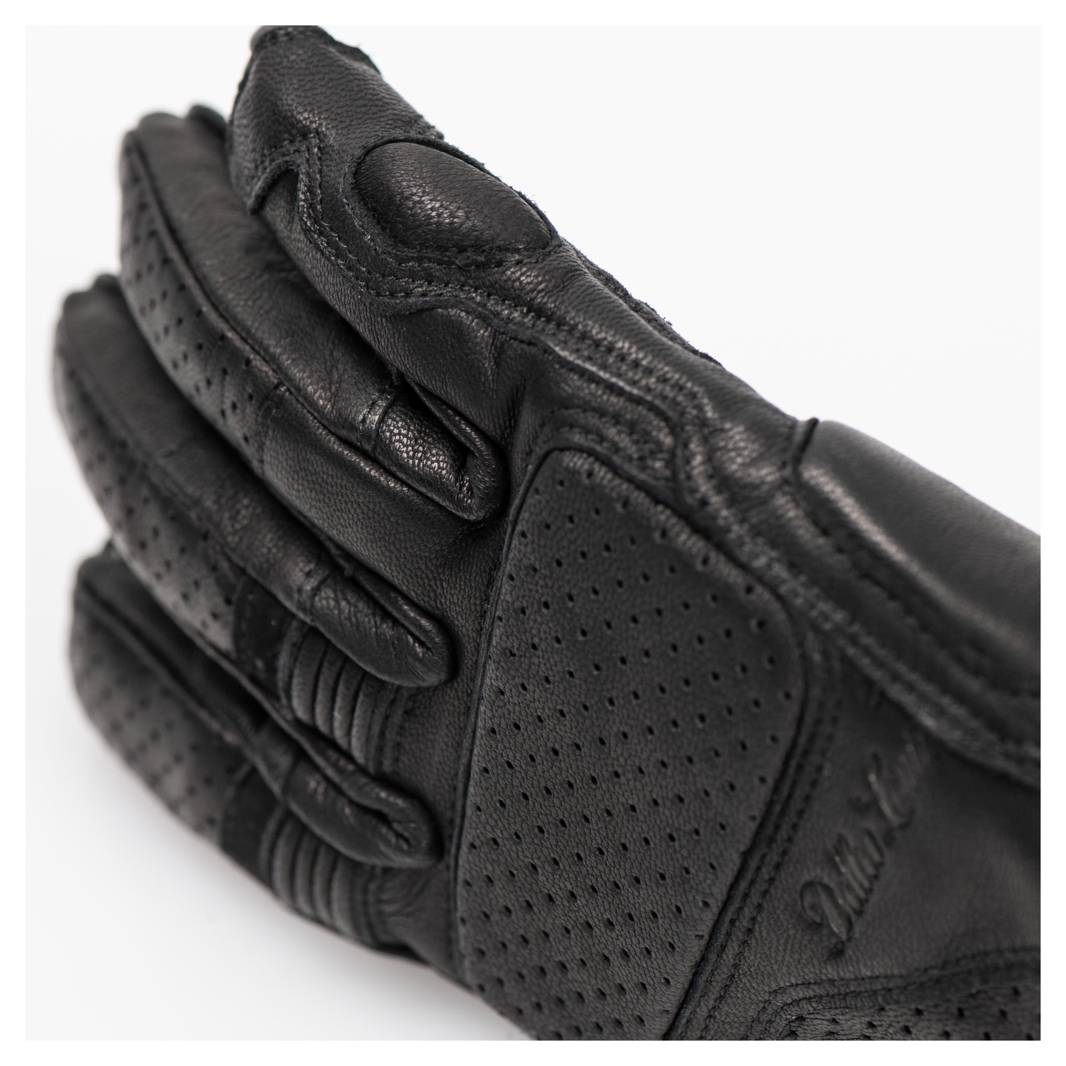 Mănuși Moto Vară Louis DL-GM-4 - Piele Perforată, Protecții Knuckle