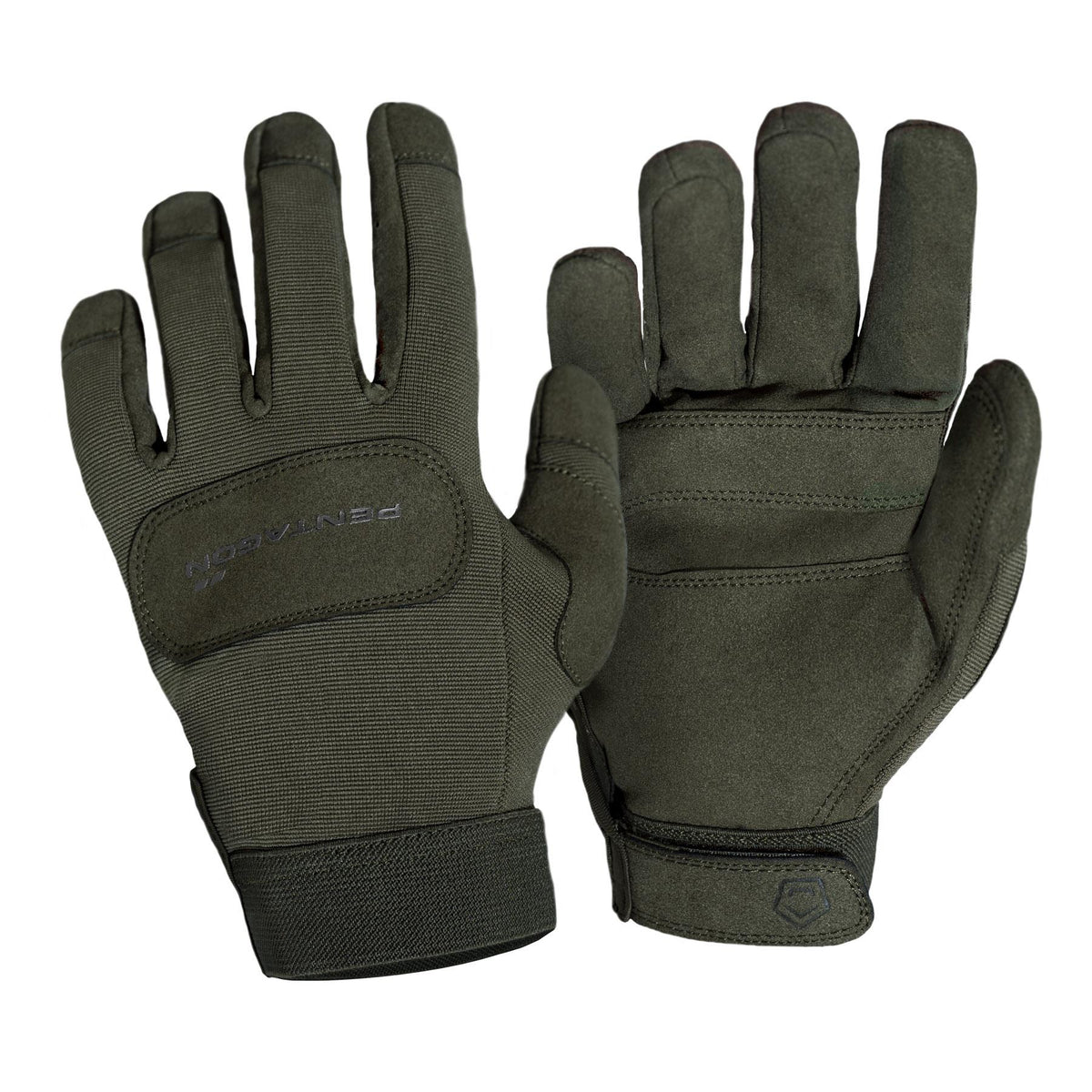 Mănuși Pentagon Duty Mechanic – Piele Întoarsă, Elastice, RAL 7013
