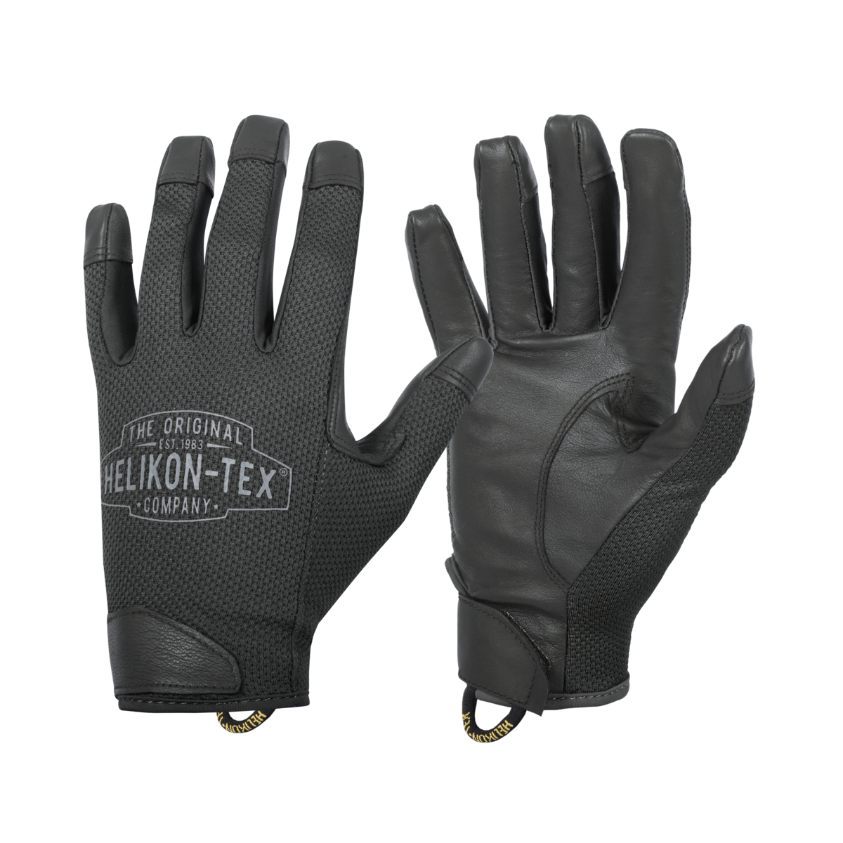 Mănuși Rangeman Helikon-Tex Piele Cangur Negru