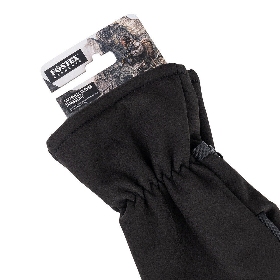 Mănuși Softshell Thinsulate Negru - Control Tactic Superior