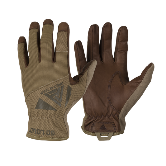 Mănuși Tactice Helikon-Tex Light Gloves® Piele Sintetică Coyote Brown