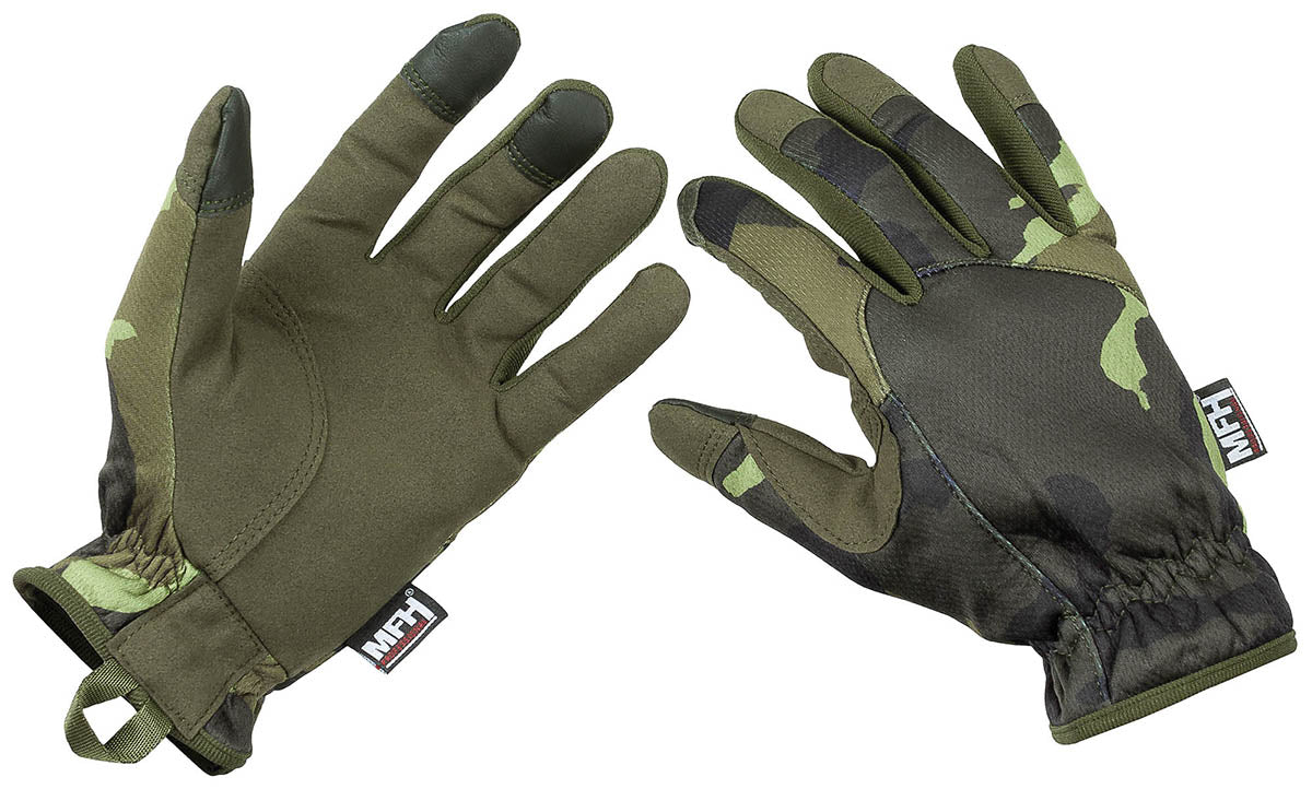 Mănuși Tactice Lightweight M 95 CZ Camo MFHProfessional - Touchscreen, Respirabile