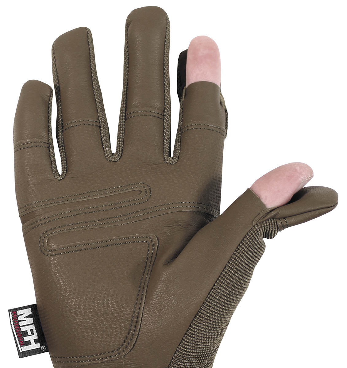 Mănuși Tactice "Mission" Coyote Tan MFHProfessional - Degete Pliabile, Protecții Carbon