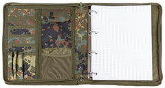 Mapă Tactică A4 Camo Flecktarn MFH - Pliabilă, Compartiment tabletă