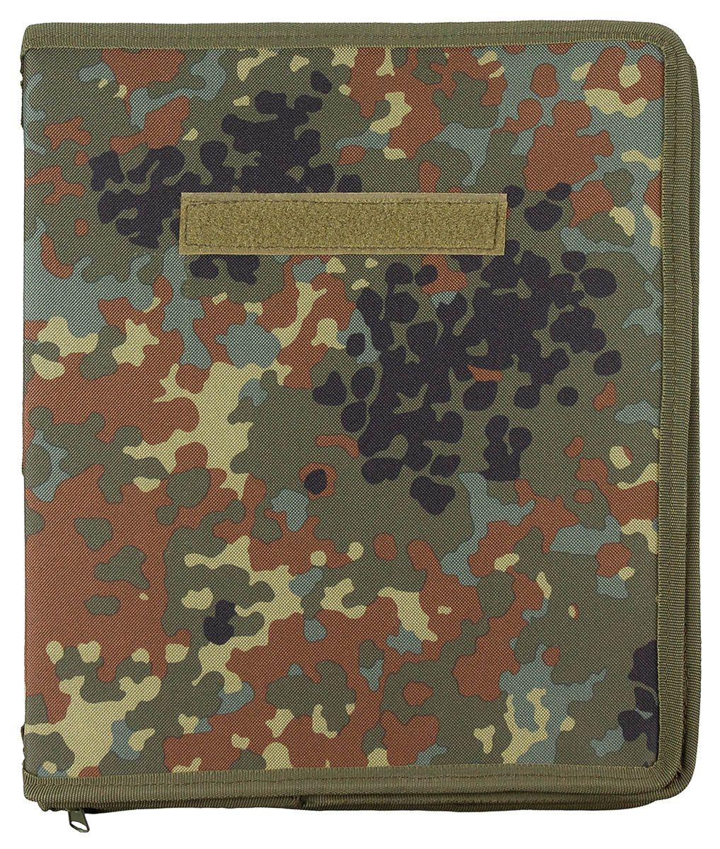 Mapă Tactică A4 Camo Flecktarn MFH - Pliabilă, Compartiment tabletă