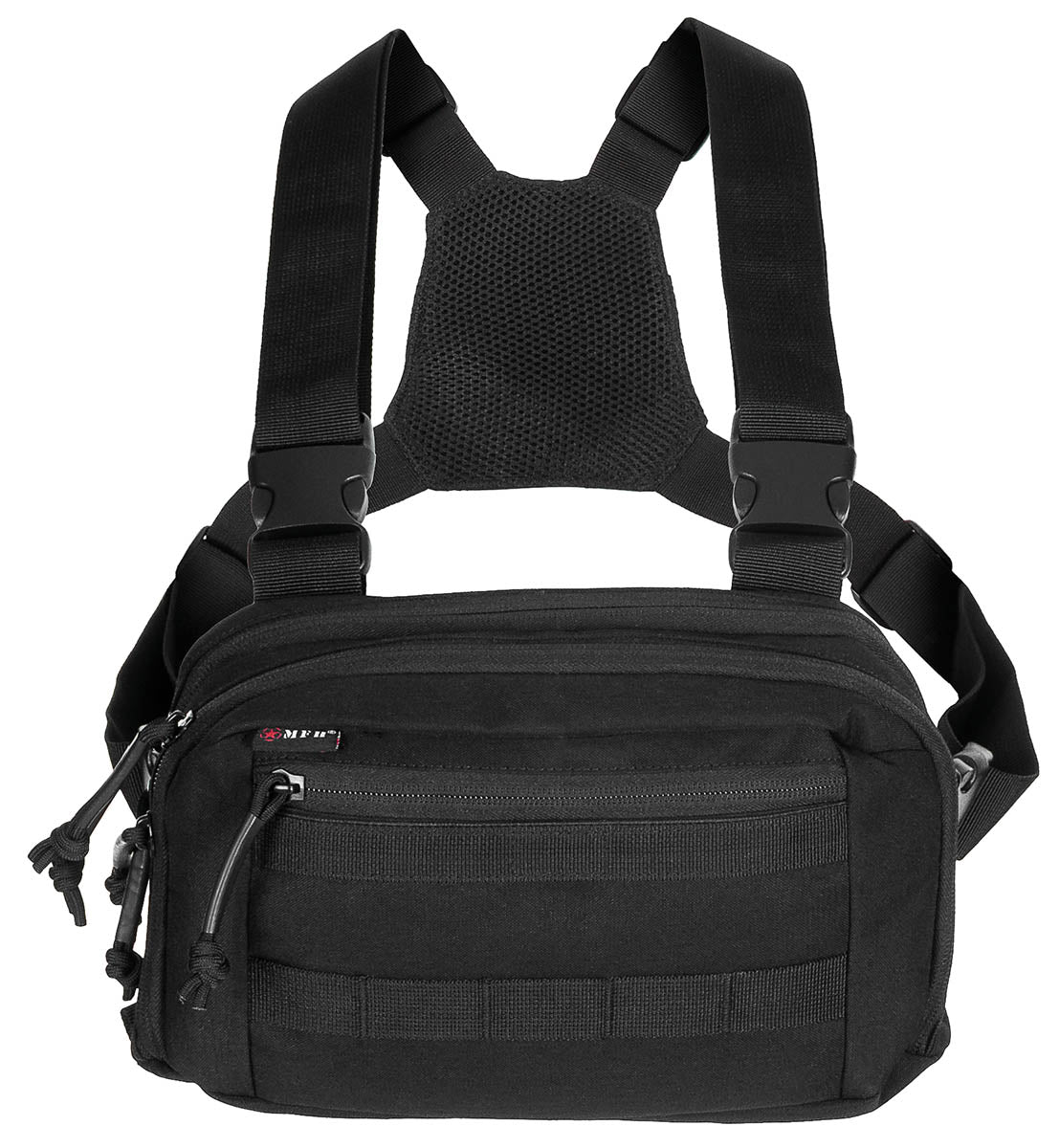 Marsupiu de Piept "Recon" Negru MFH - Acces rapid, Compatibil rucsac