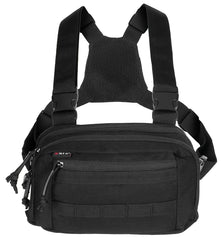 Marsupiu de Piept "Recon" Negru MFH - Acces rapid, Compatibil rucsac