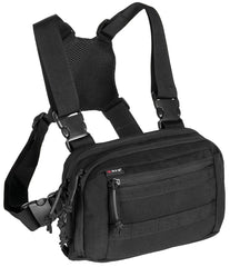 Marsupiu de Piept "Recon" Negru MFH - Acces rapid, Compatibil rucsac