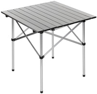 Masă de camping rulabilă FoxOutdoor - Aluminiu, Asamblare rapidă