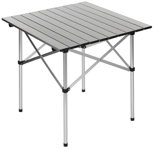 Masă de camping rulabilă FoxOutdoor - Aluminiu, Asamblare rapidă
