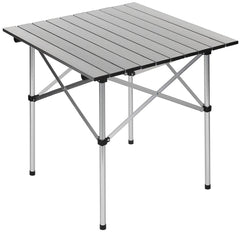 Masă de camping rulabilă FoxOutdoor - Aluminiu, Asamblare rapidă