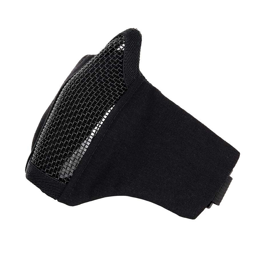 Mască Airsoft Face Mask Nylon/Mesh Negru Military Shop - Siguranță Absolută