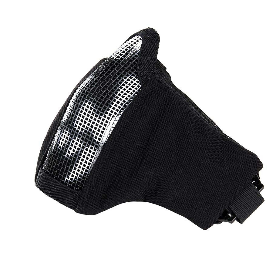 Mască Airsoft Skull Nylon/Mesh Negru - Protecție Integrală și Stil Amenințător