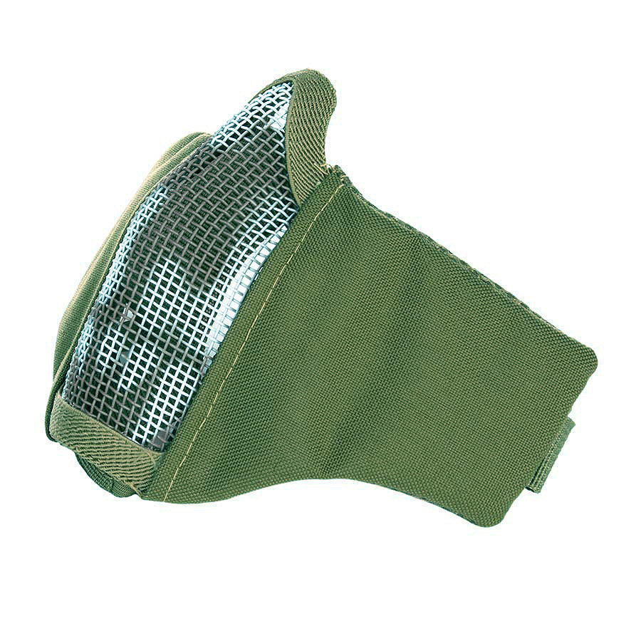 Mască Airsoft Skull Nylon/Mesh Verde - Protecție Facială Brutală