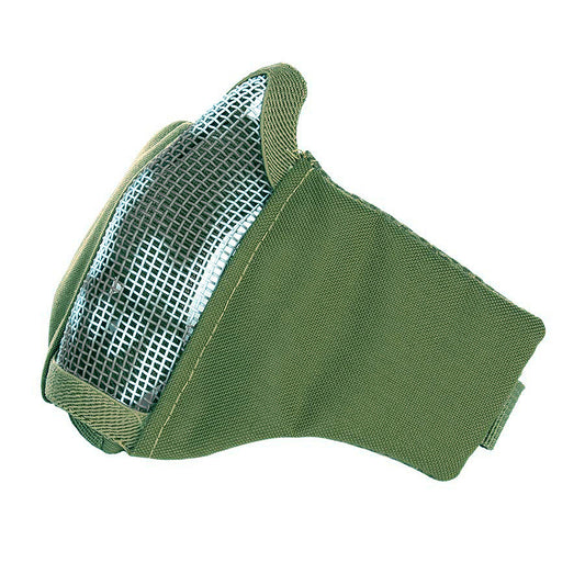 Mască Airsoft Skull Nylon/Mesh Verde - Protecție Facială Brutală