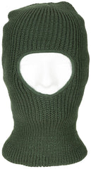 Mască Balaclava 1-Loch Oliv MFH - 100% Acrilic, Dublu Strat