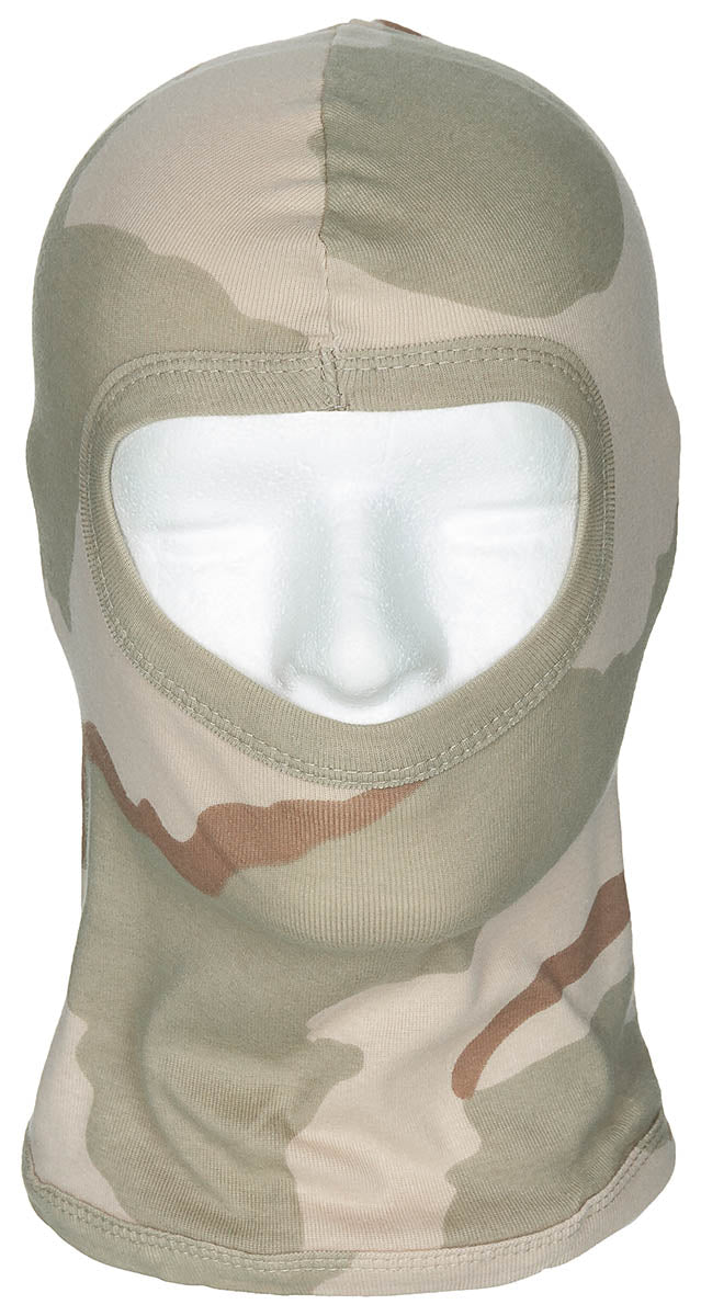 Mască Balaclava 3 Culori Deșert MFH - 100% Bumbac, Subțire